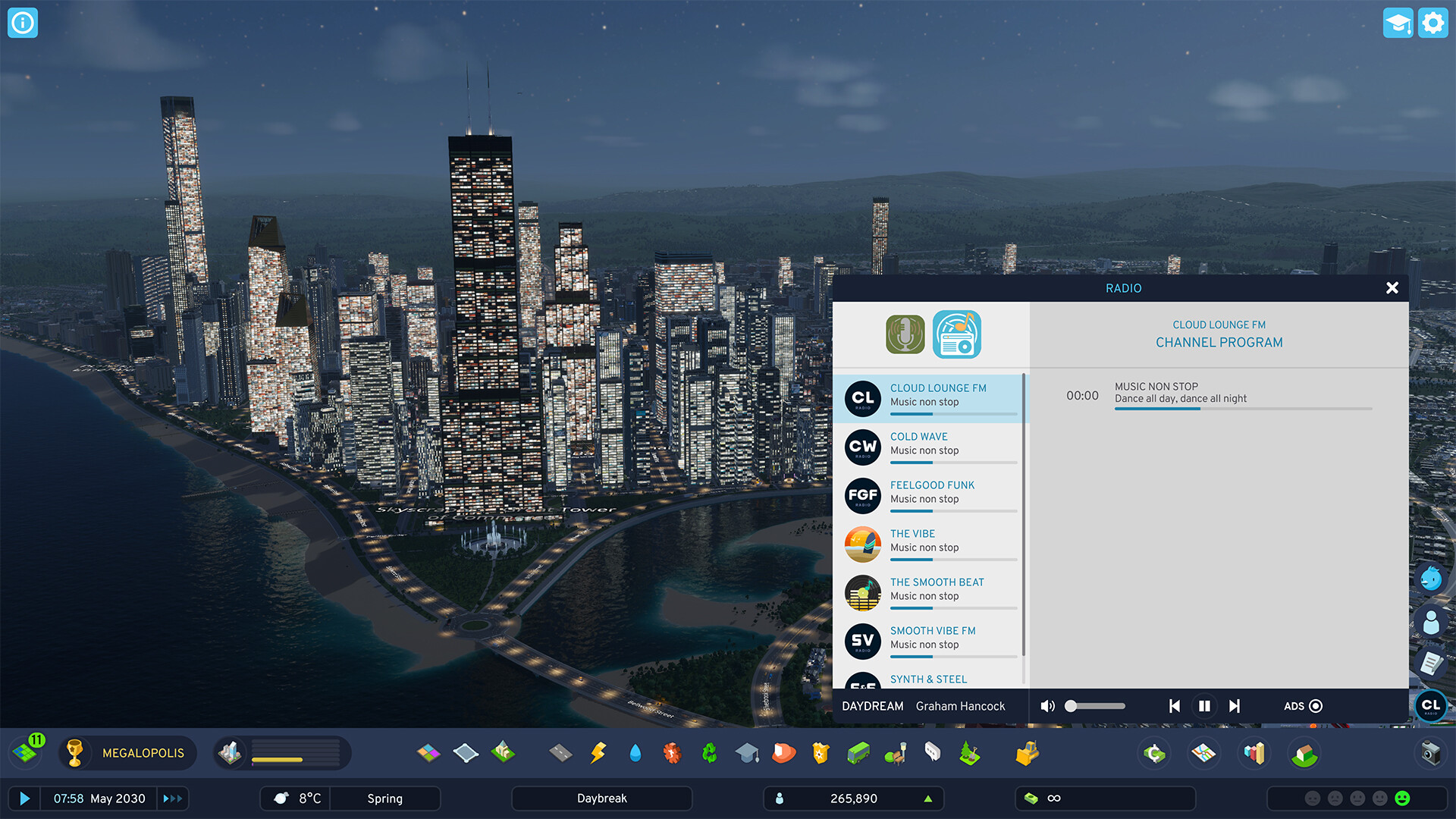 Cities: Skylines II - Cloud Lounge FM Screenshot 0