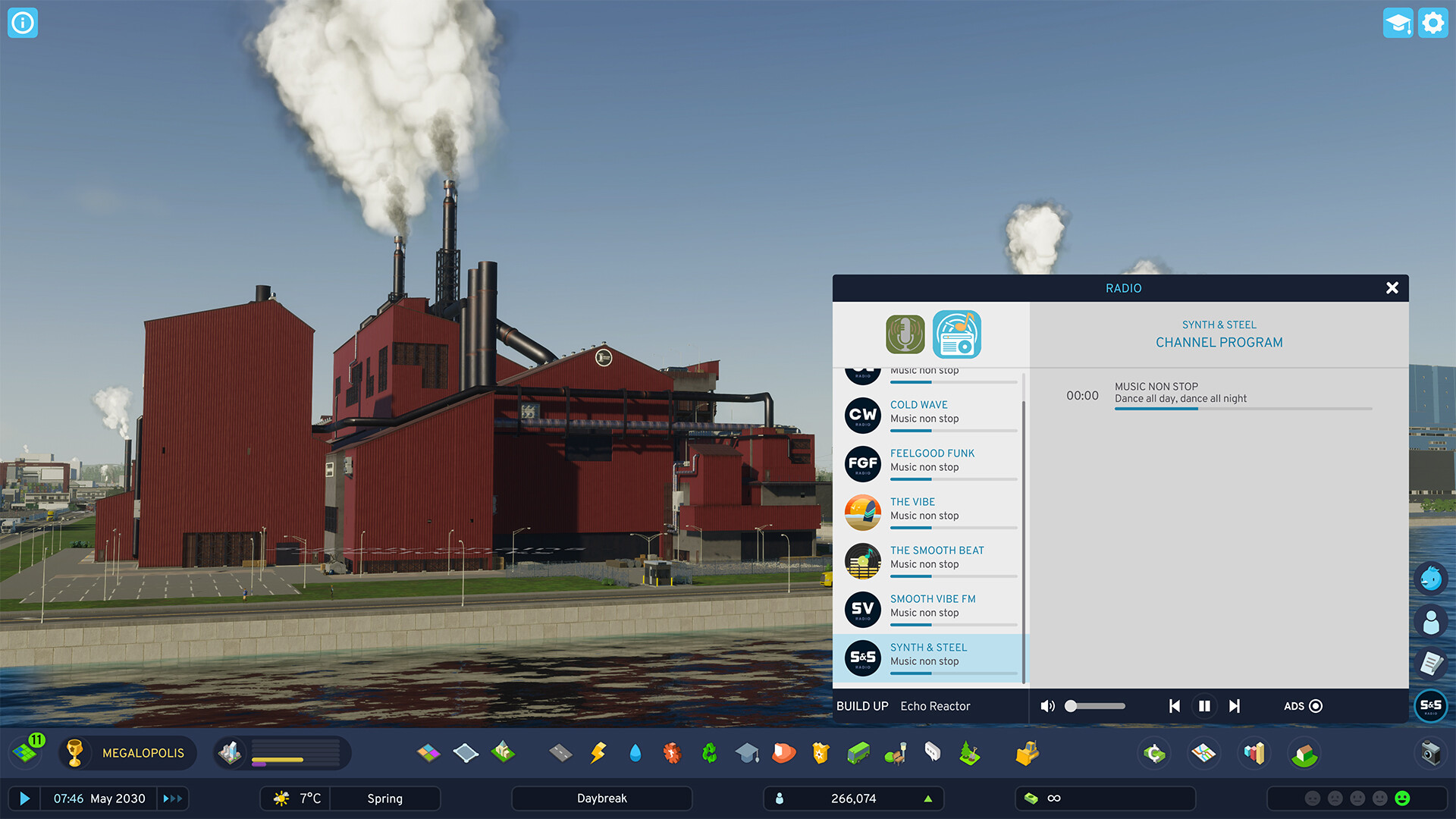 Cities: Skylines II - Synth & Steel Radio Screenshot 0