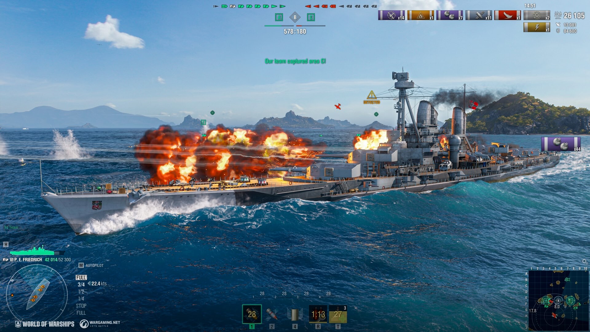 World of Warships — Prinz Eitel Friedrich Screenshot 3