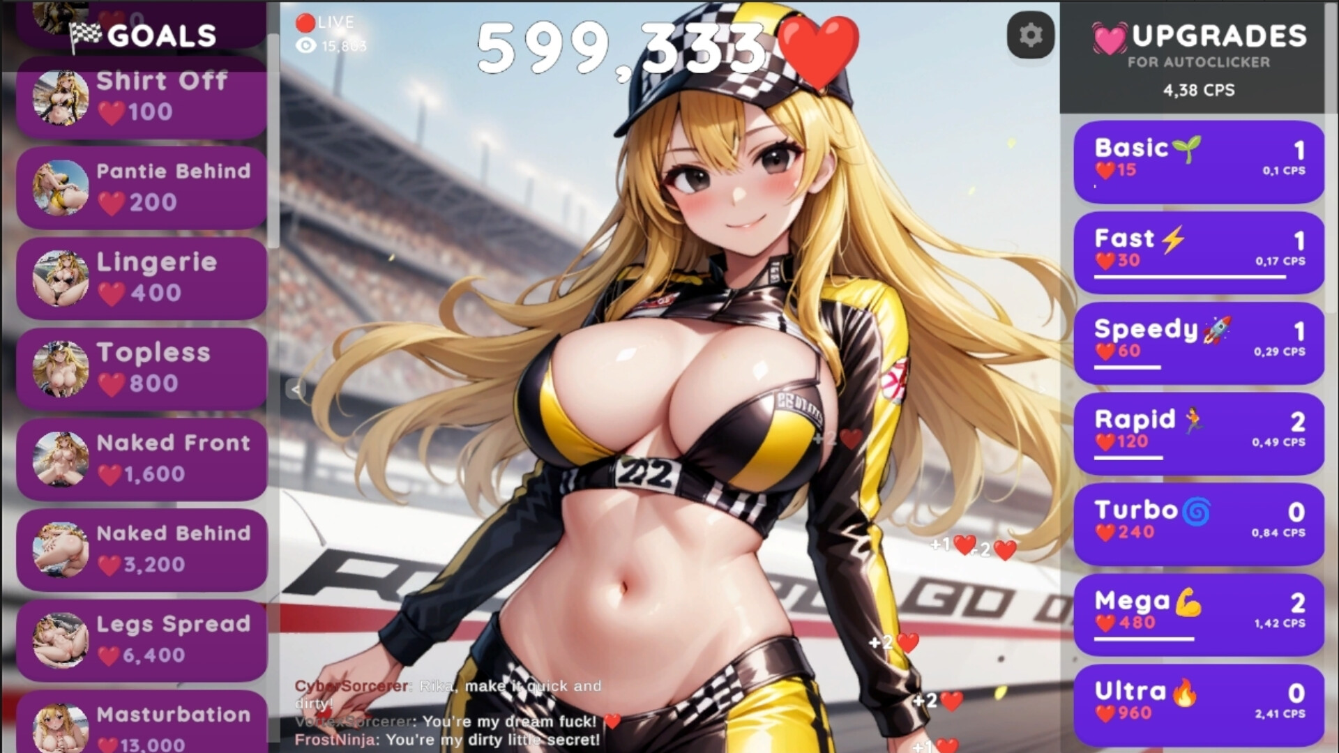 Hentai Clicker: Rika is streaming Screenshot 1