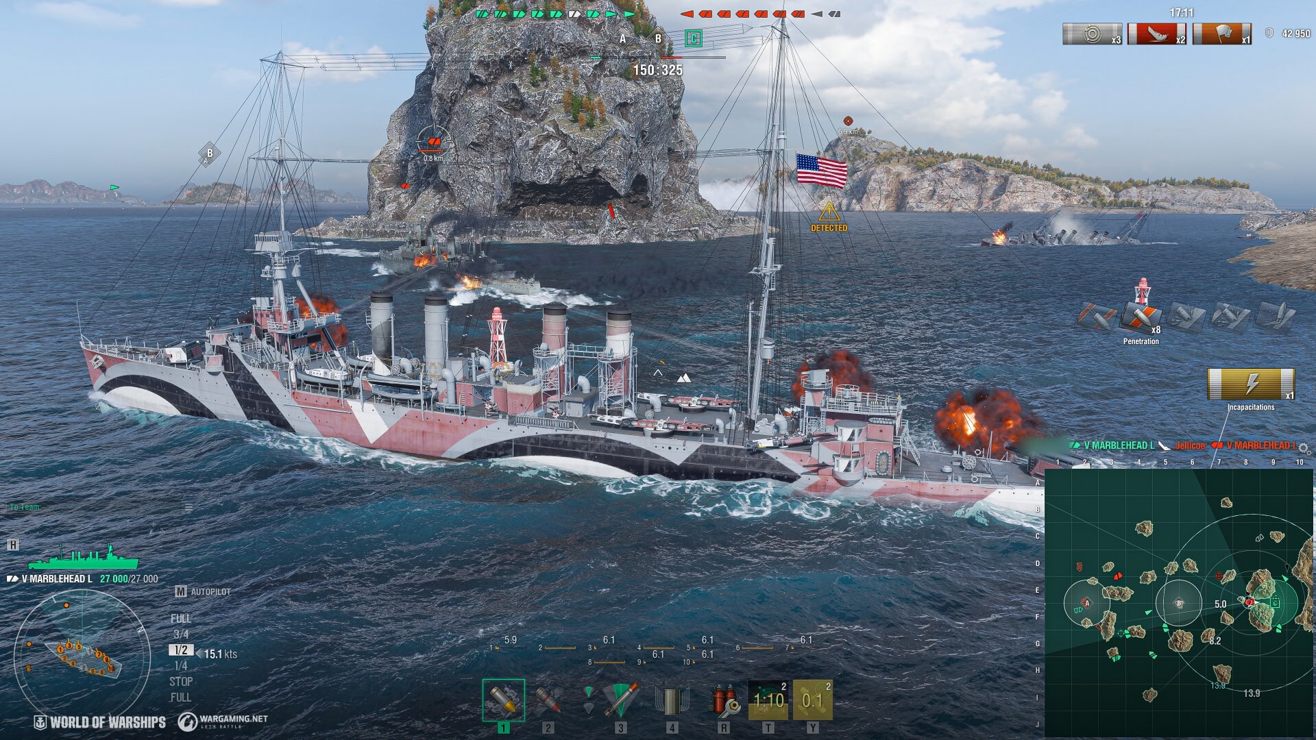 World of Warships — Marblehead Lima Pack Screenshot 3
