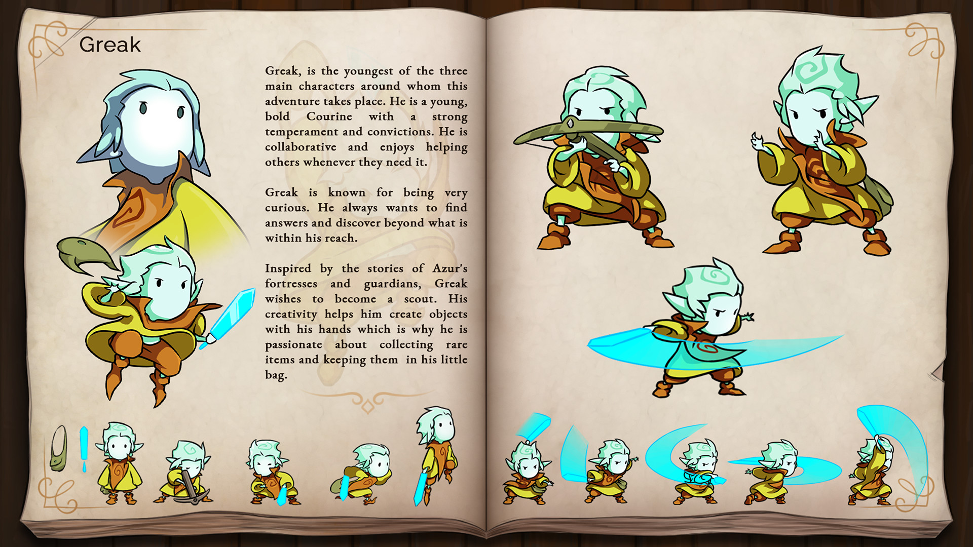 Greak: Memories of Azur - Digital Artbook Screenshot 4