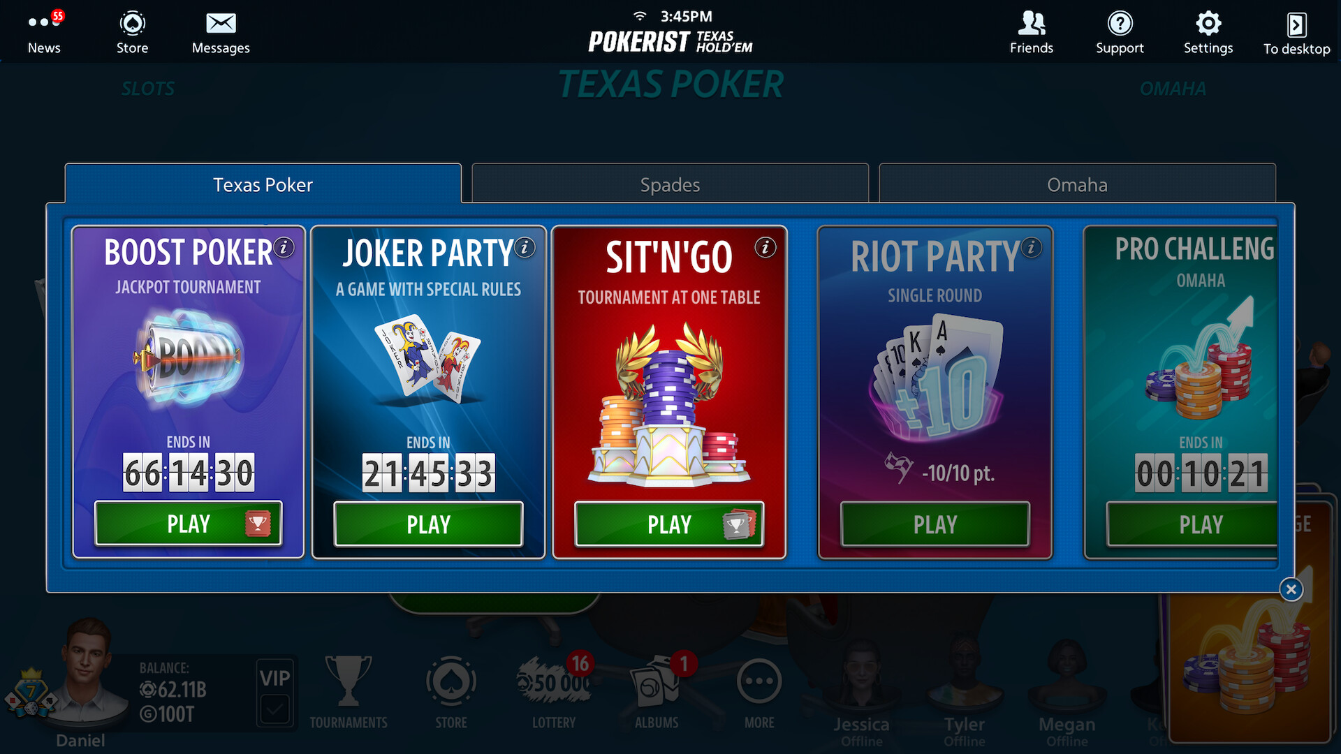 Texas Hold'em Poker: Pokerist Screenshot 1