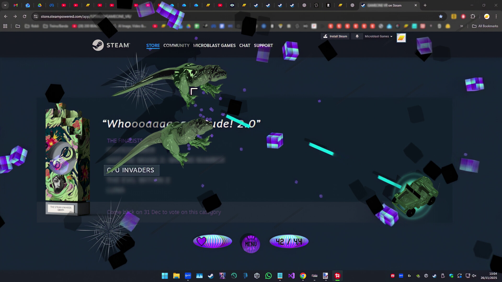 CPU Invaders - Movie Attack Screenshot 3