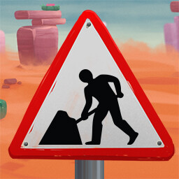 Caution! Road Works Ahead icon