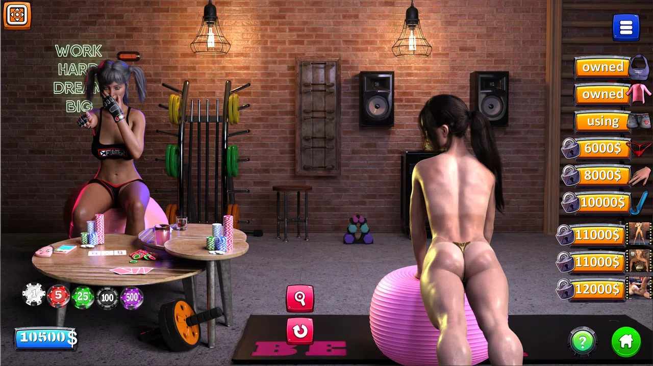 Strip Black Jack - Hot Gym Screenshot 0