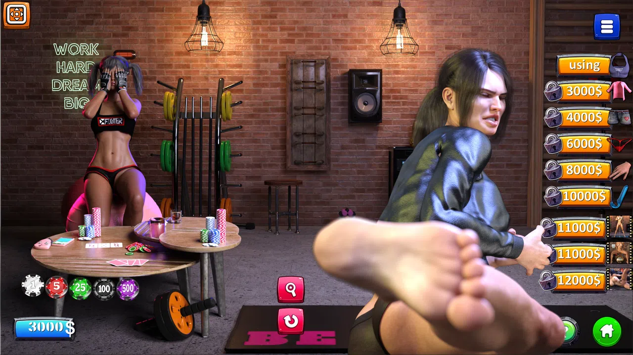 Strip Black Jack - Hot Gym Screenshot 2
