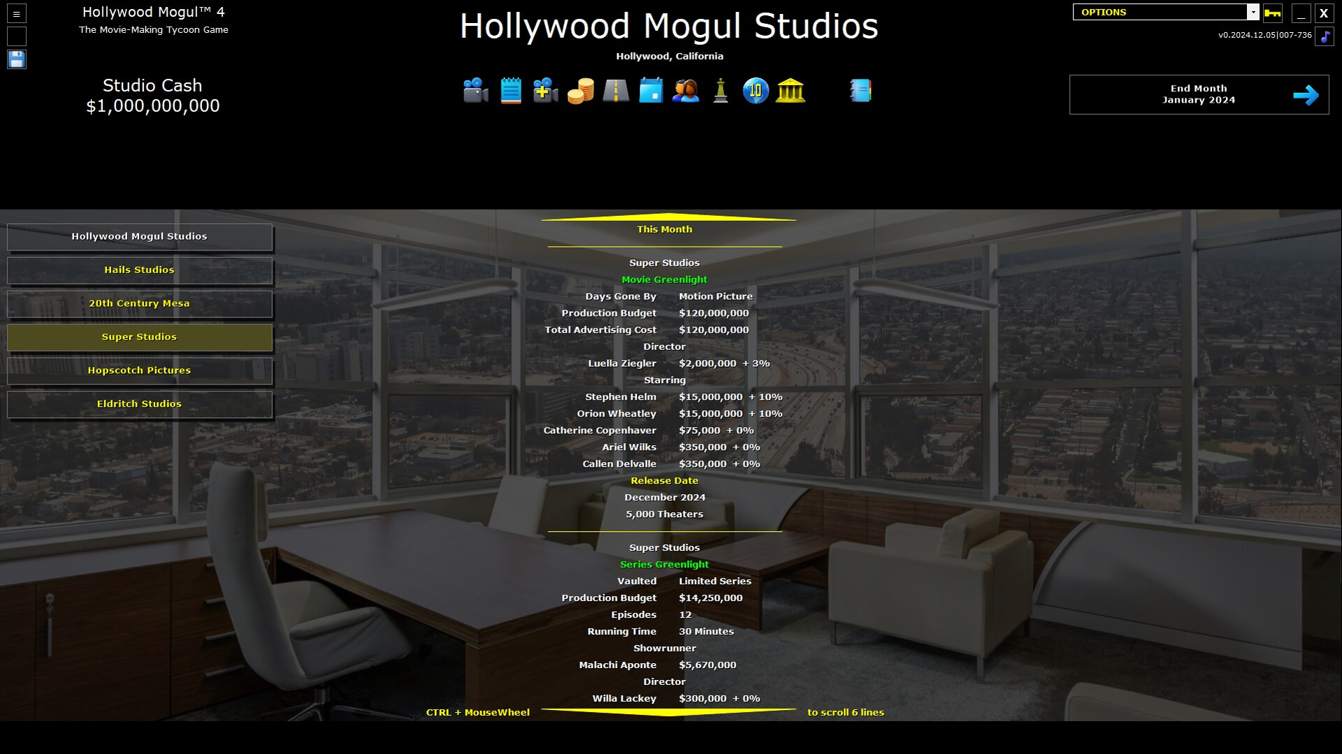 Hollywood Mogul 4 Screenshot 1