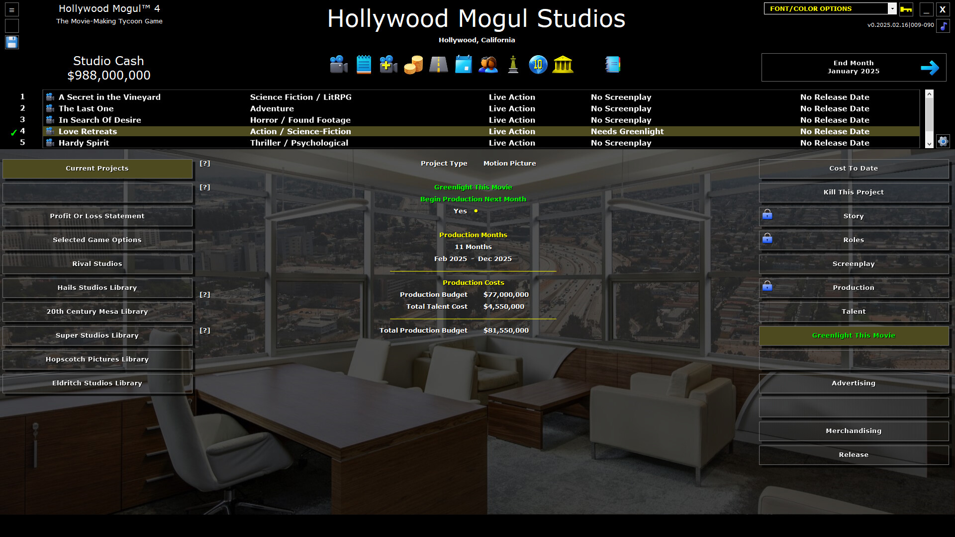 Hollywood Mogul 4 Screenshot 8