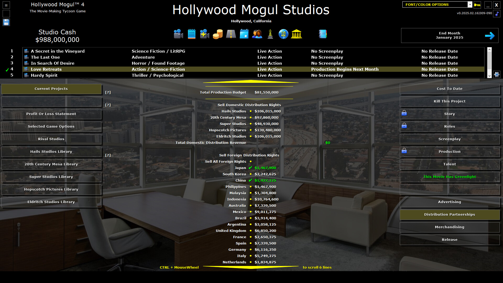 Hollywood Mogul 4 Screenshot 12