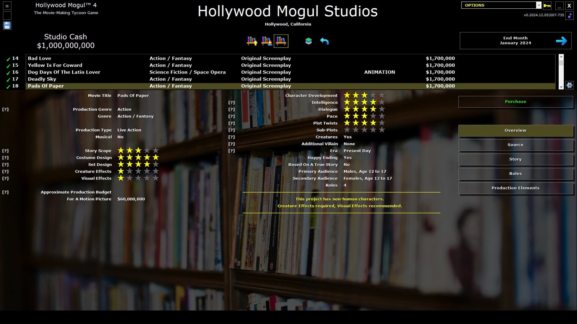 Hollywood Mogul 4 Screenshot 2