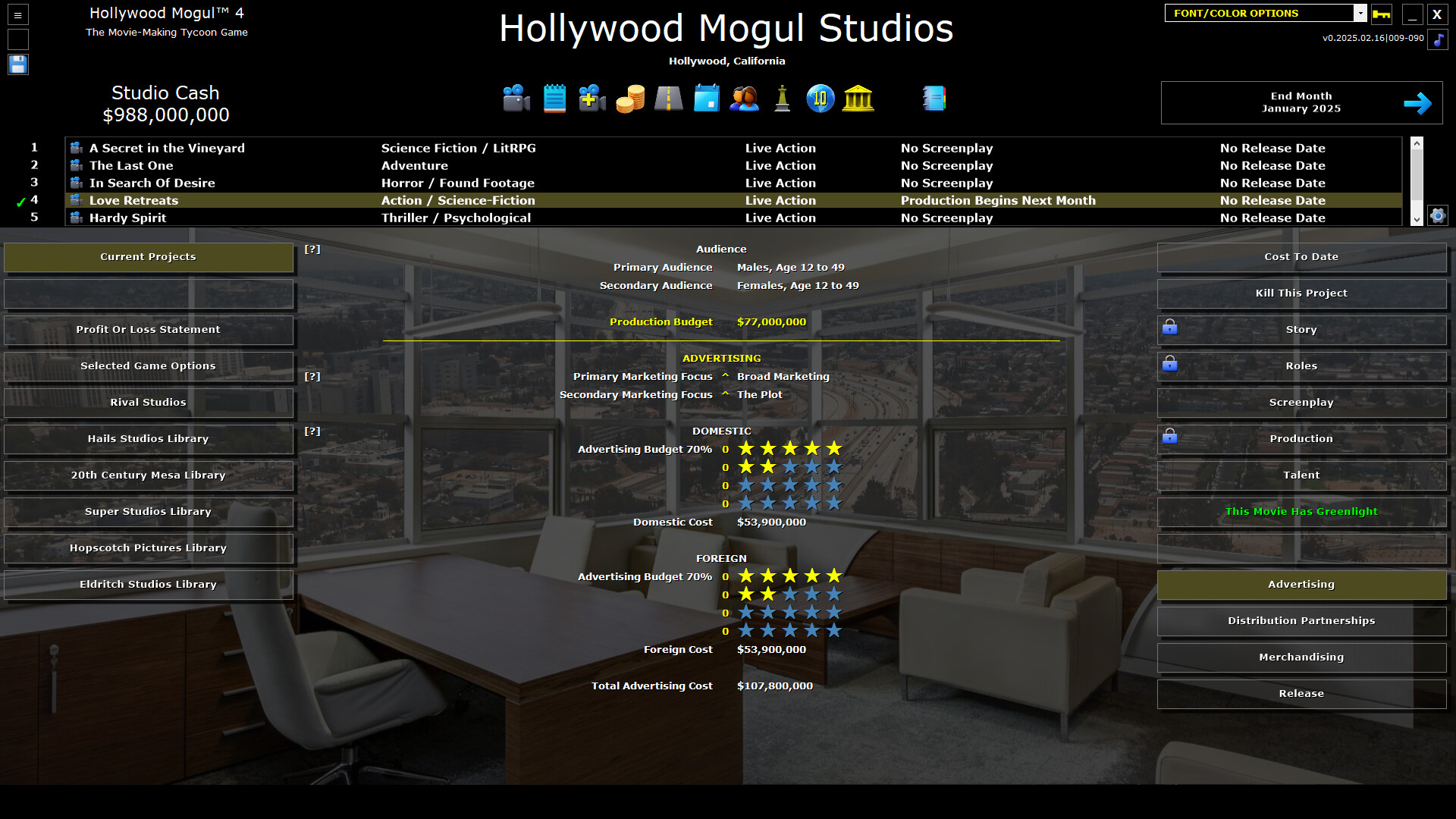 Hollywood Mogul 4 Screenshot 11