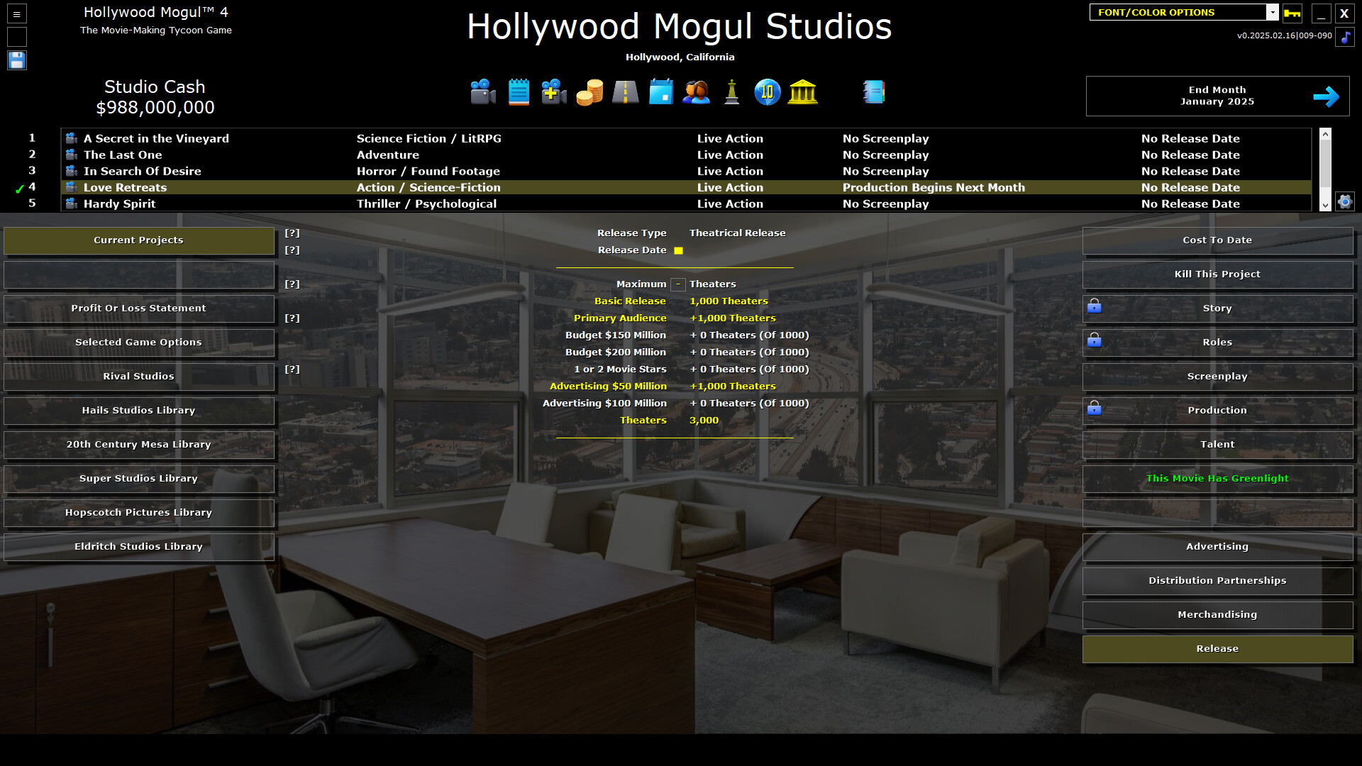 Hollywood Mogul 4 Screenshot 15