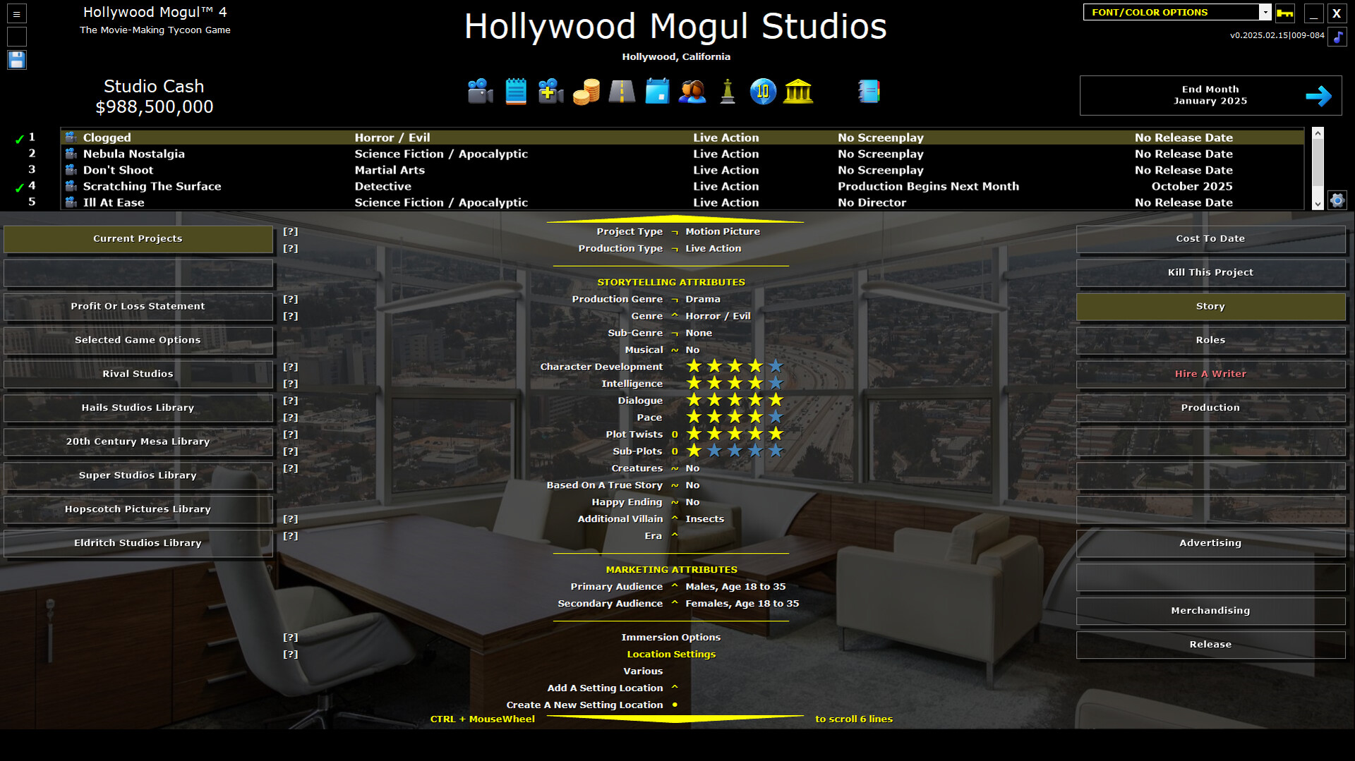 Hollywood Mogul 4 Screenshot 3