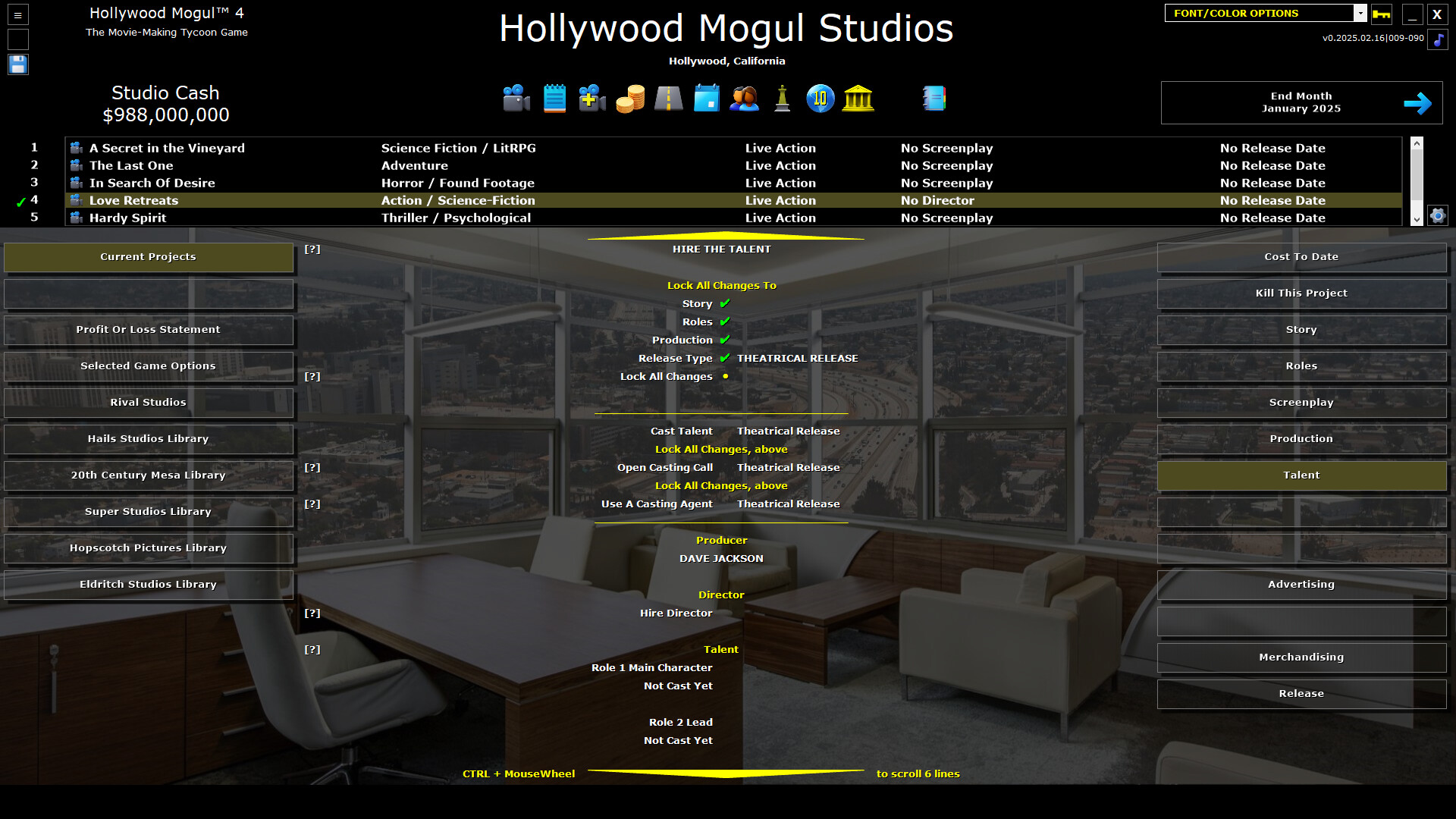 Hollywood Mogul 4 Screenshot 7