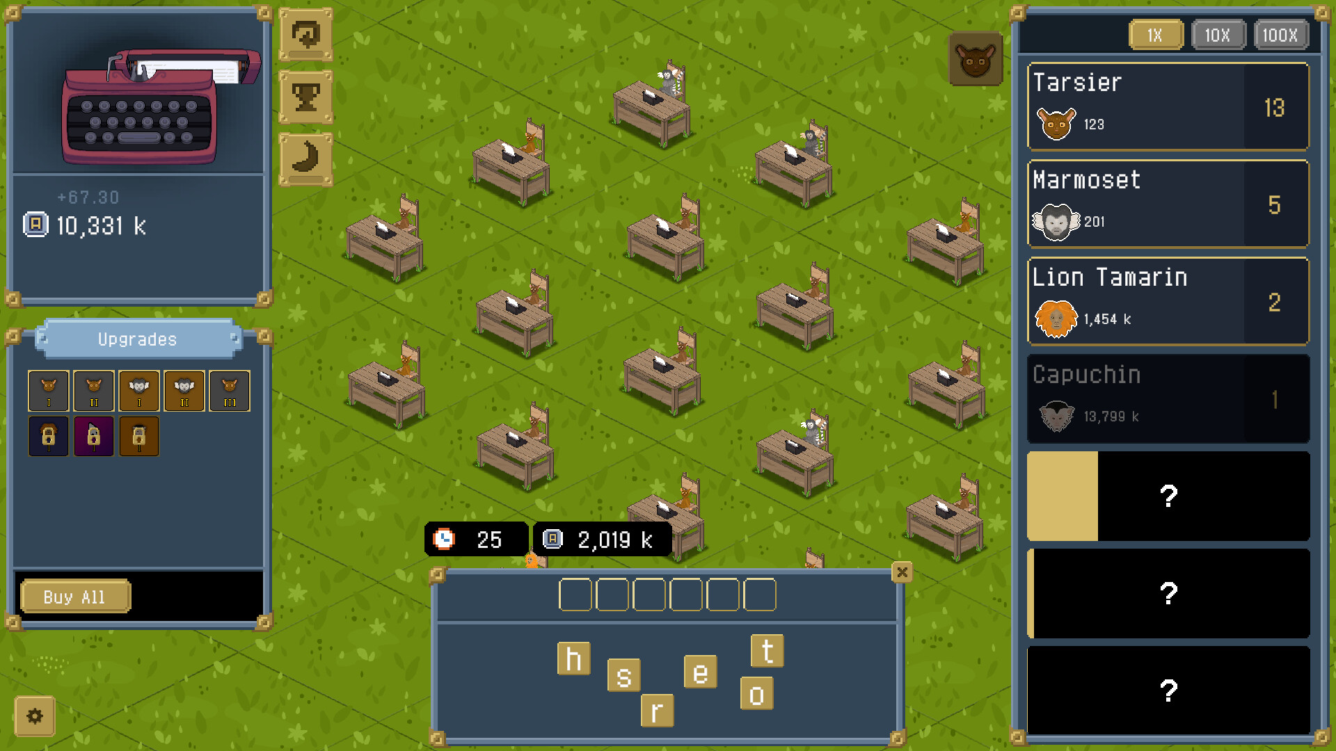 Infinite Monkey Clicker Screenshot 2