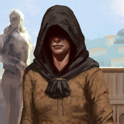 A crack in the mask icon