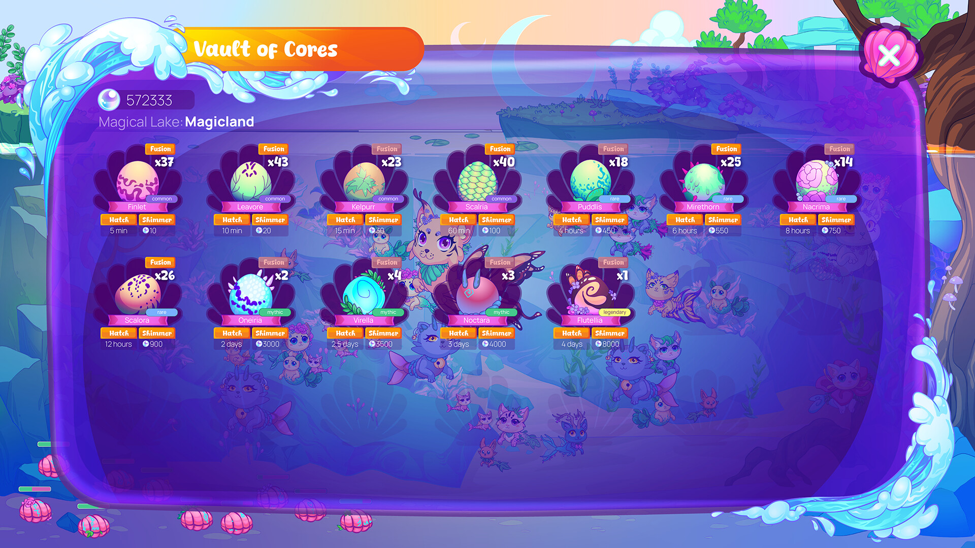 Mermeows: Chill Cat Mermaids Screenshot 2