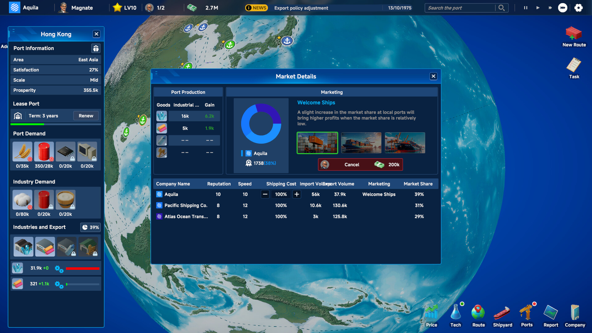 Global Magnates: Shipping Tycoon Screenshot 6