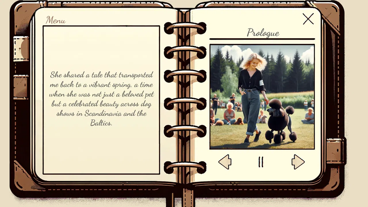 My Poodle's Diary - Visual Novel Screenshot 0