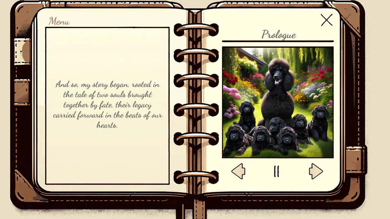 My Poodle's Diary - Visual Novel Screenshot 1