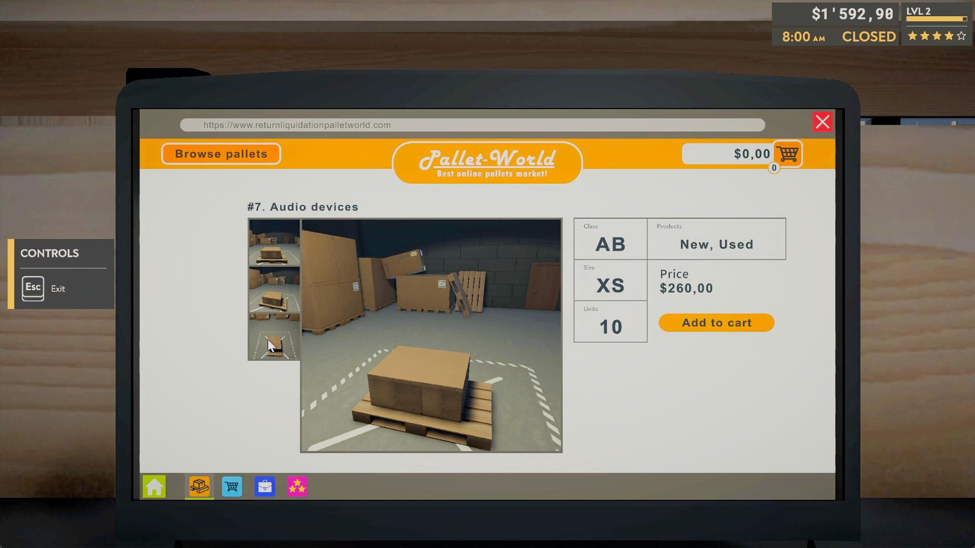 Returns Outlet Simulator Screenshot 0