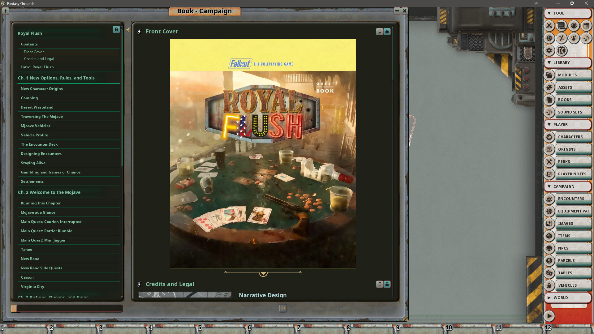 Fantasy Grounds - Fallout RPG - Quest Book - Royal Flush Screenshot 4