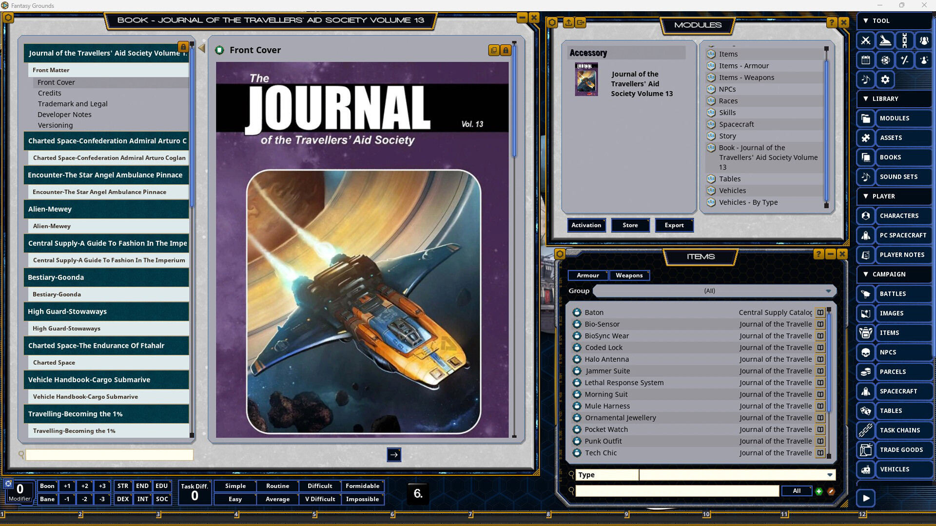 Fantasy Grounds - Traveller - Journal of the Travellers' Aid Society Volume 13 Screenshot 1