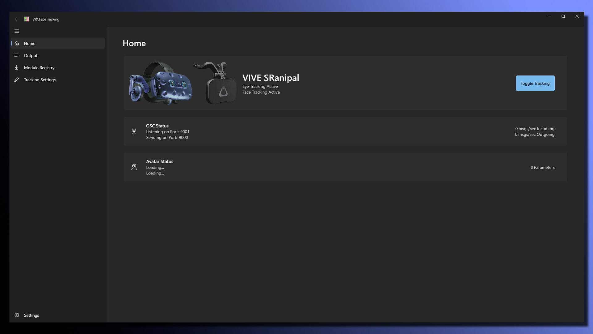 VRCFaceTracking Screenshot 0