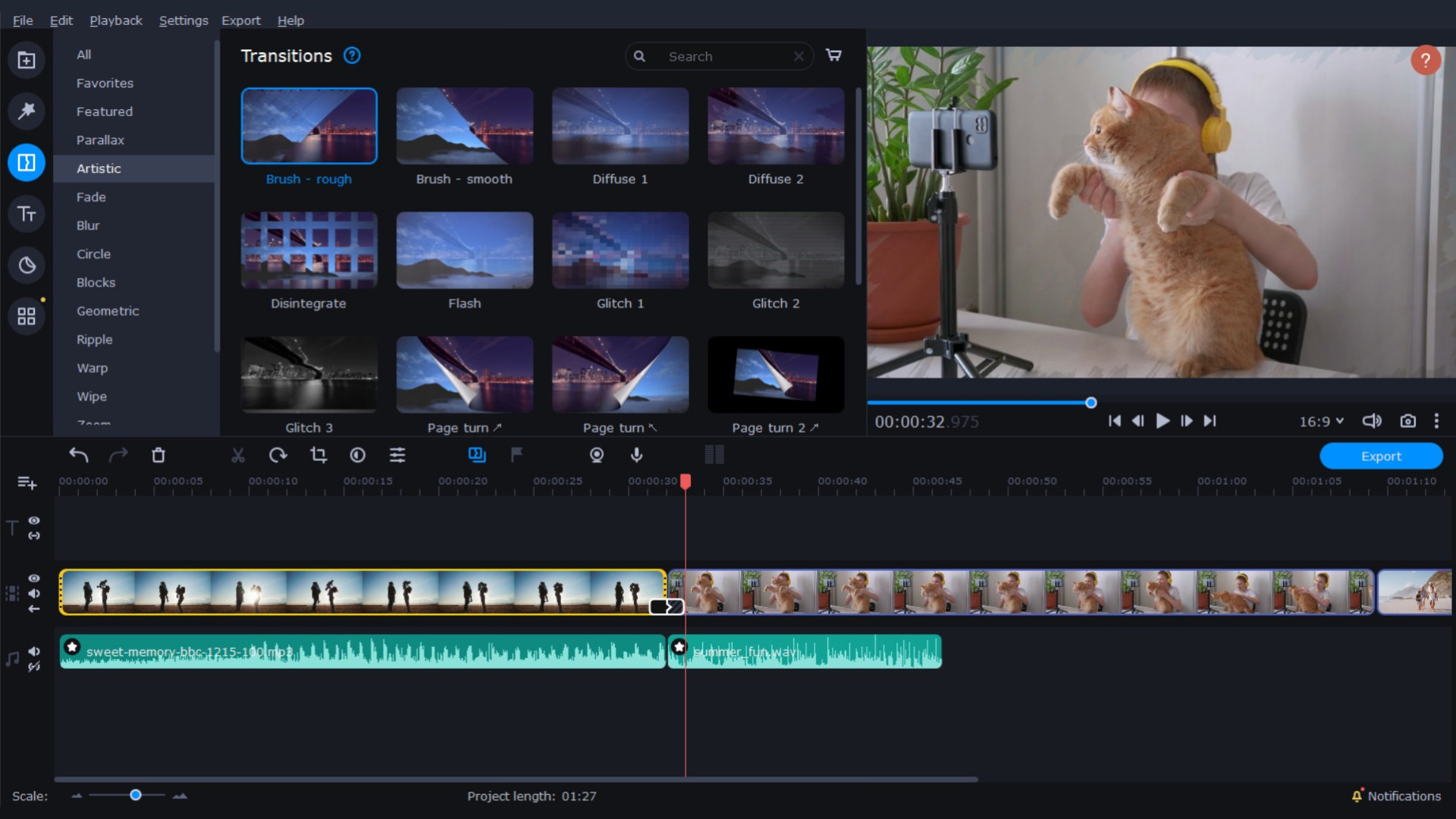 Movavi Video Editor Plus 2022 - Video Editing Software Screenshot 3