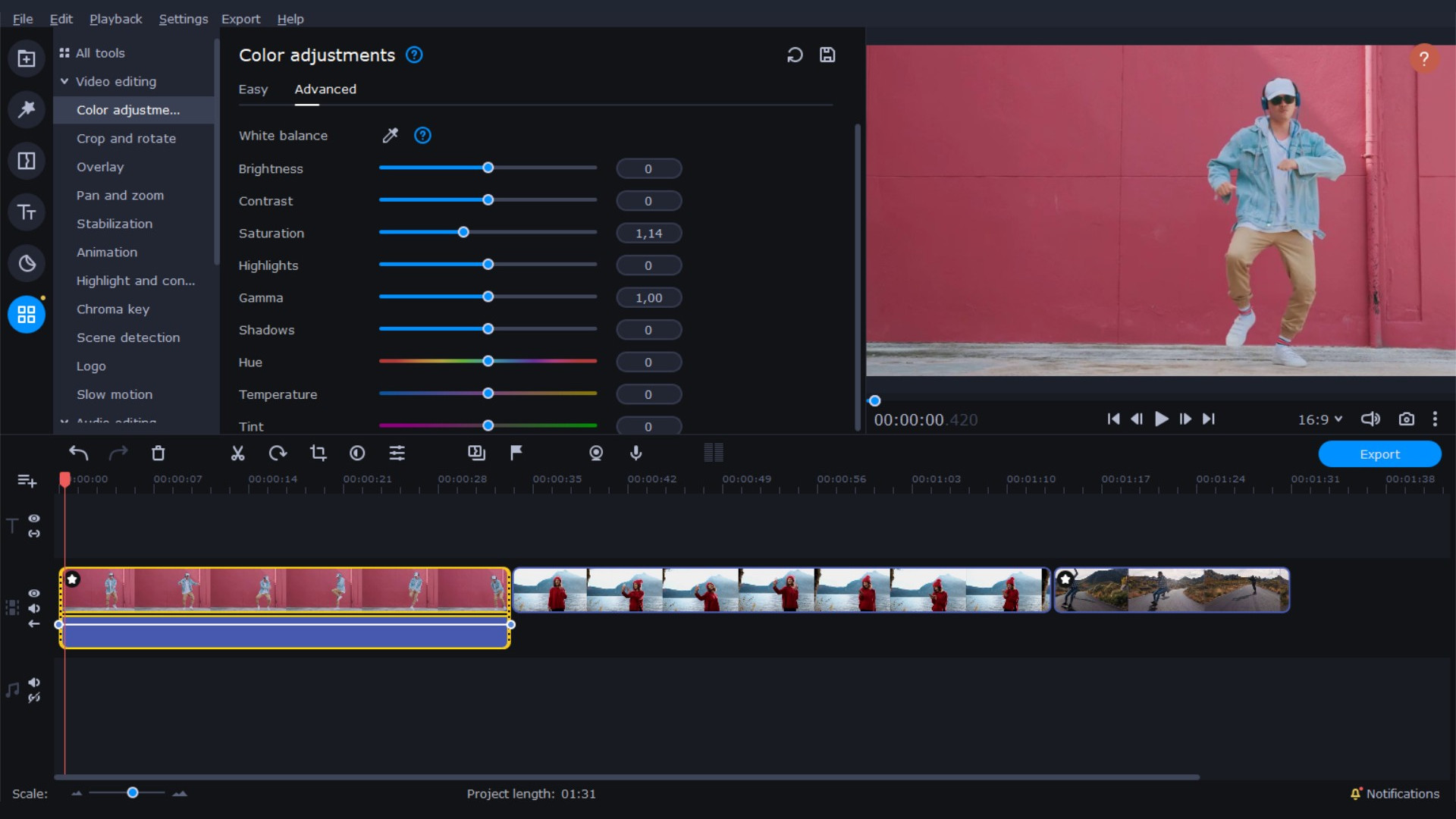 Movavi Video Editor Plus 2022 - Video Editing Software Screenshot 1