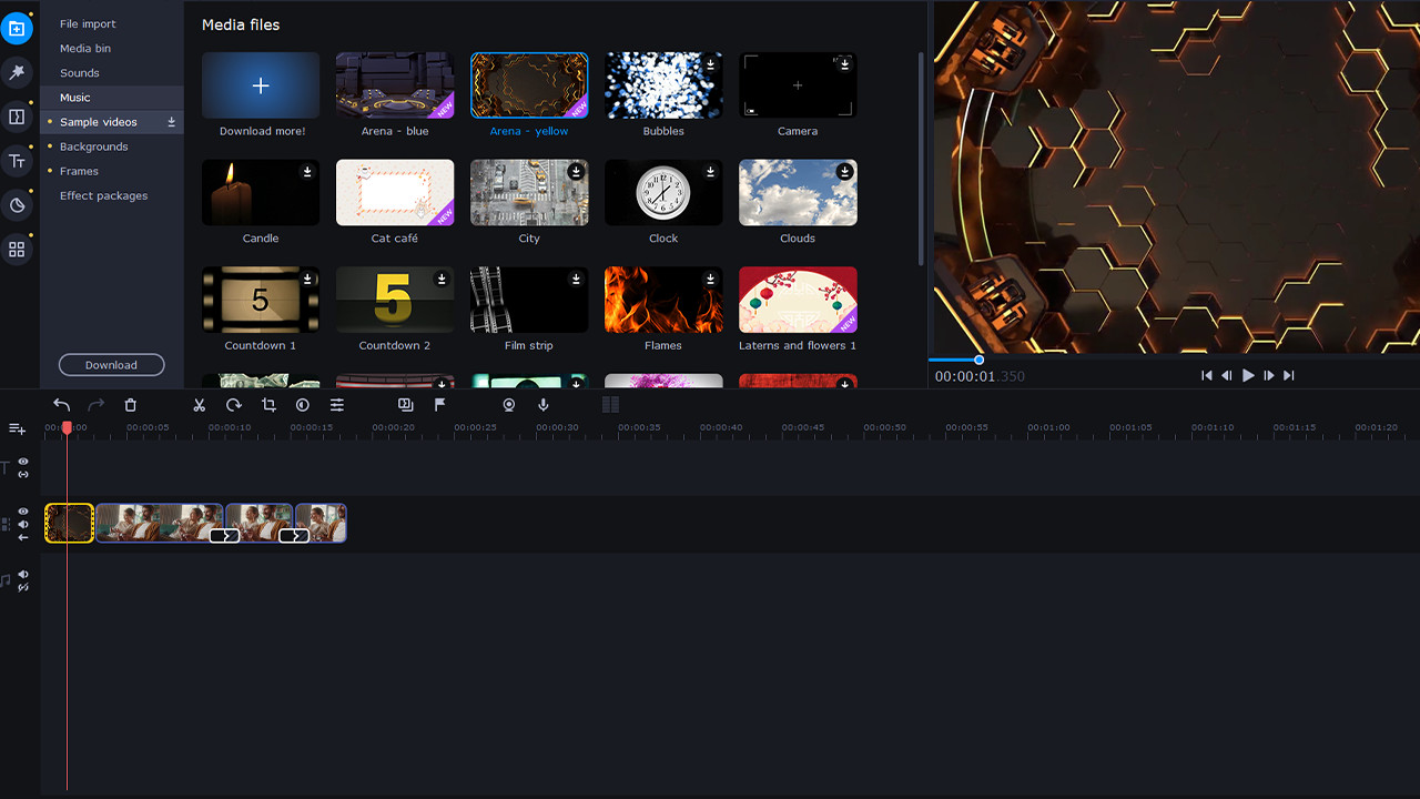Movavi Video Editor Plus 2022 - Good Game Pack Screenshot 4
