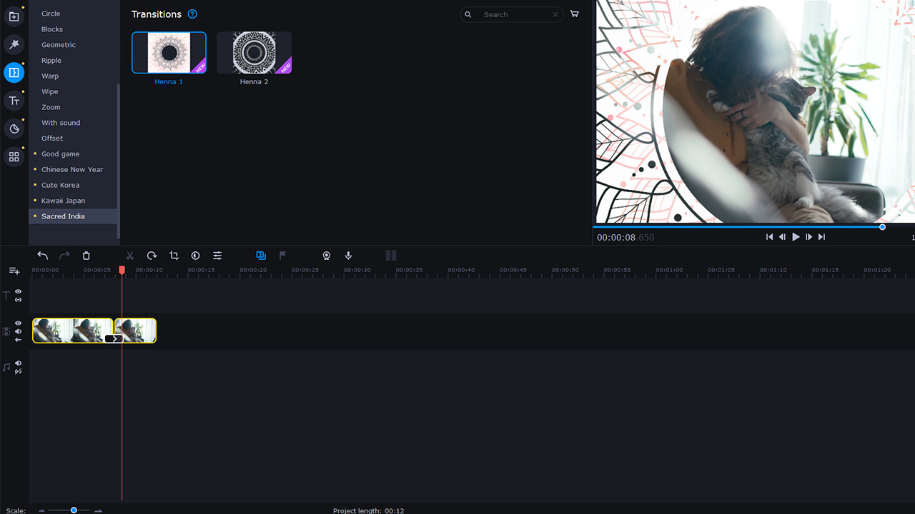 Movavi Video Editor Plus 2022 - Eastern World Set Screenshot 0