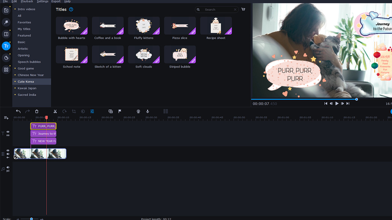 Movavi Video Editor Plus 2022 - Eastern World Set Screenshot 3