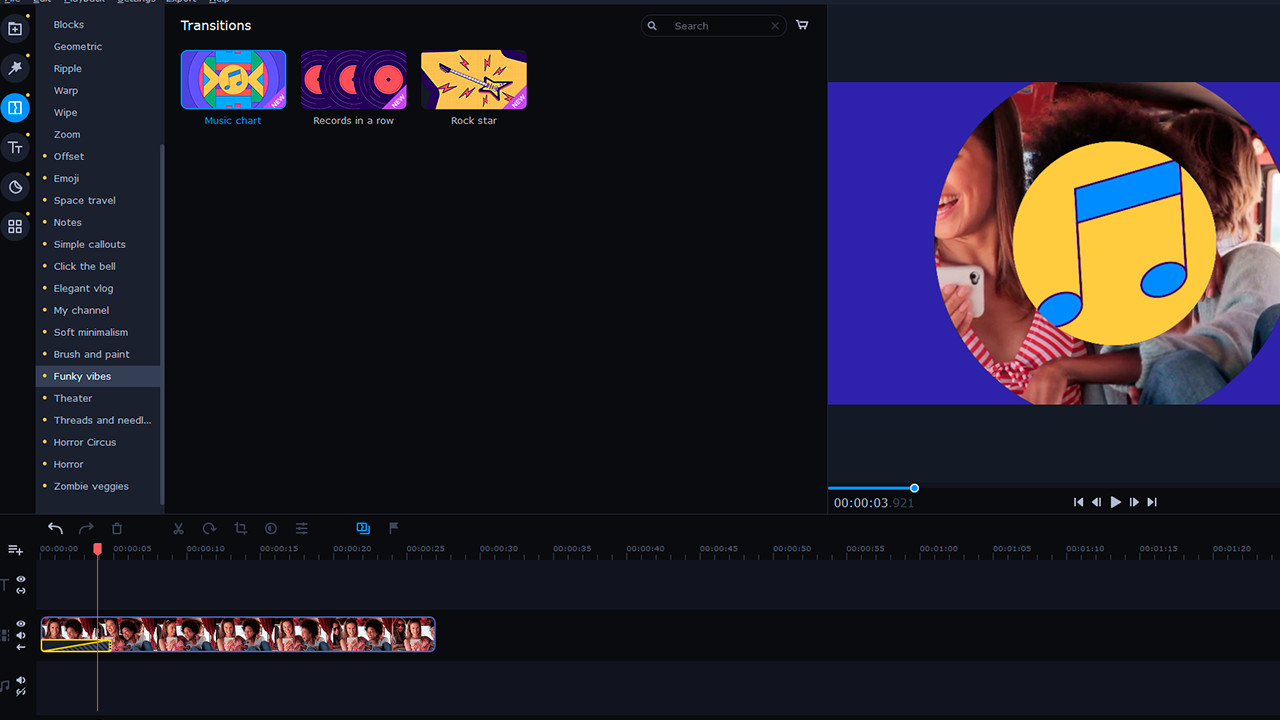 Movavi Video Editor Plus 2022 - Creative Set Screenshot 1
