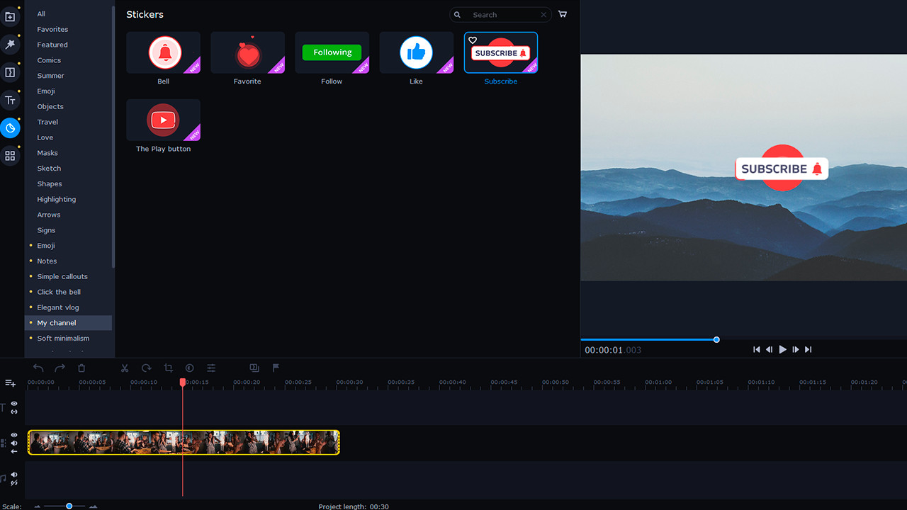 Movavi Video Editor Plus 2022 - Let's Start a Vlog Set Screenshot 0