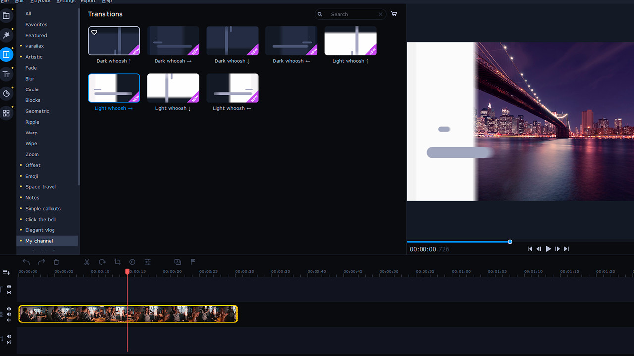 Movavi Video Editor Plus 2022 - Let's Start a Vlog Set Screenshot 2