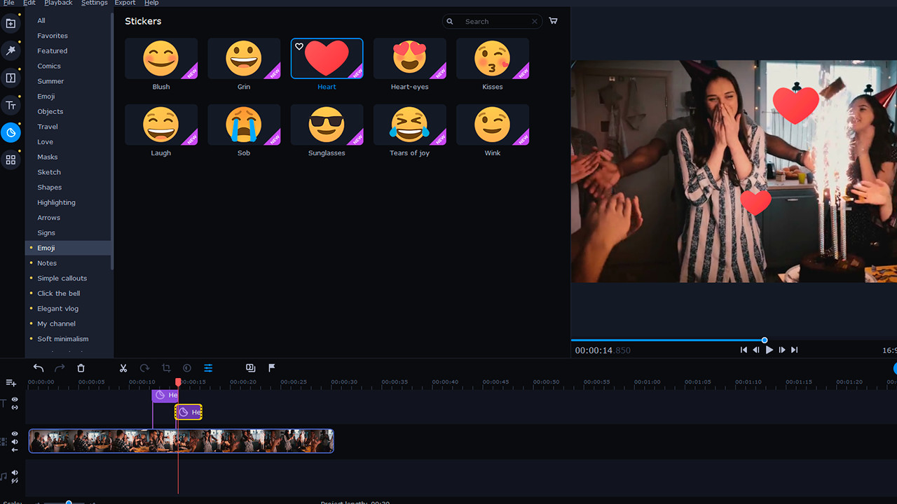 Movavi Video Editor Plus 2022 - Handy Set Screenshot 1