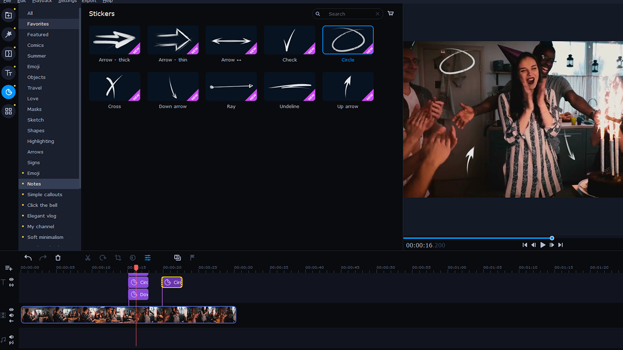 Movavi Video Editor Plus 2022 - Handy Set Screenshot 2