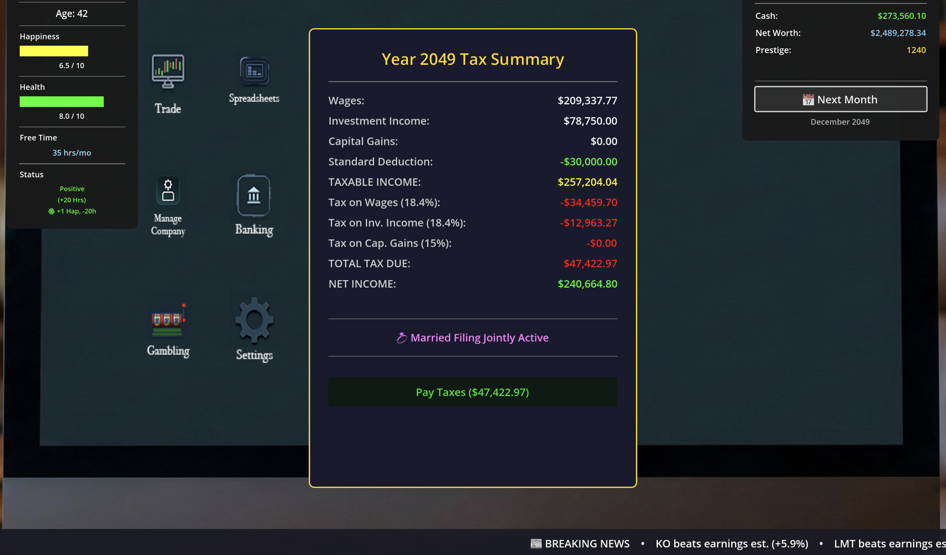 SELF MADE: Investment Life Sim Screenshot 5