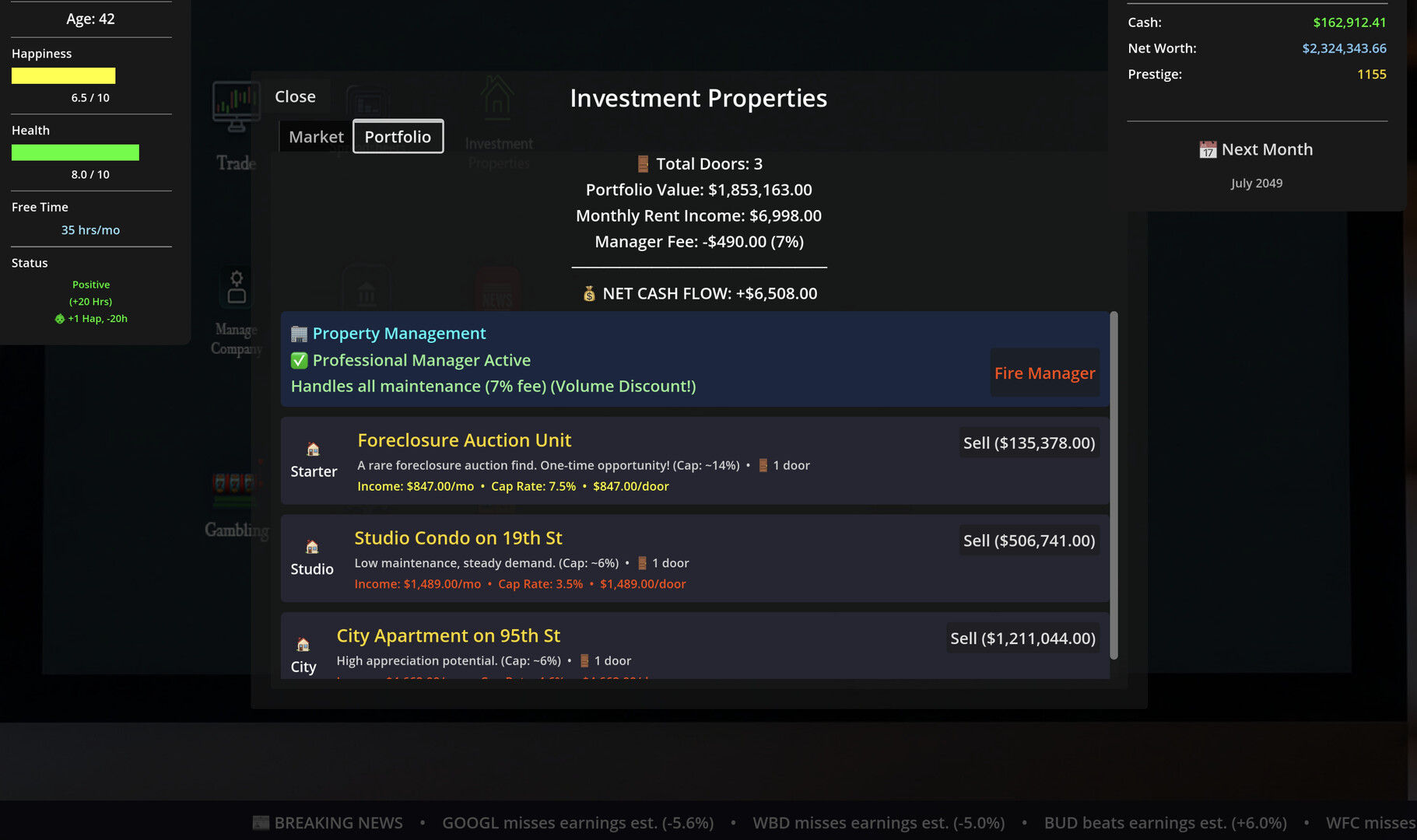 SELF MADE: Investment Life Sim Screenshot 4
