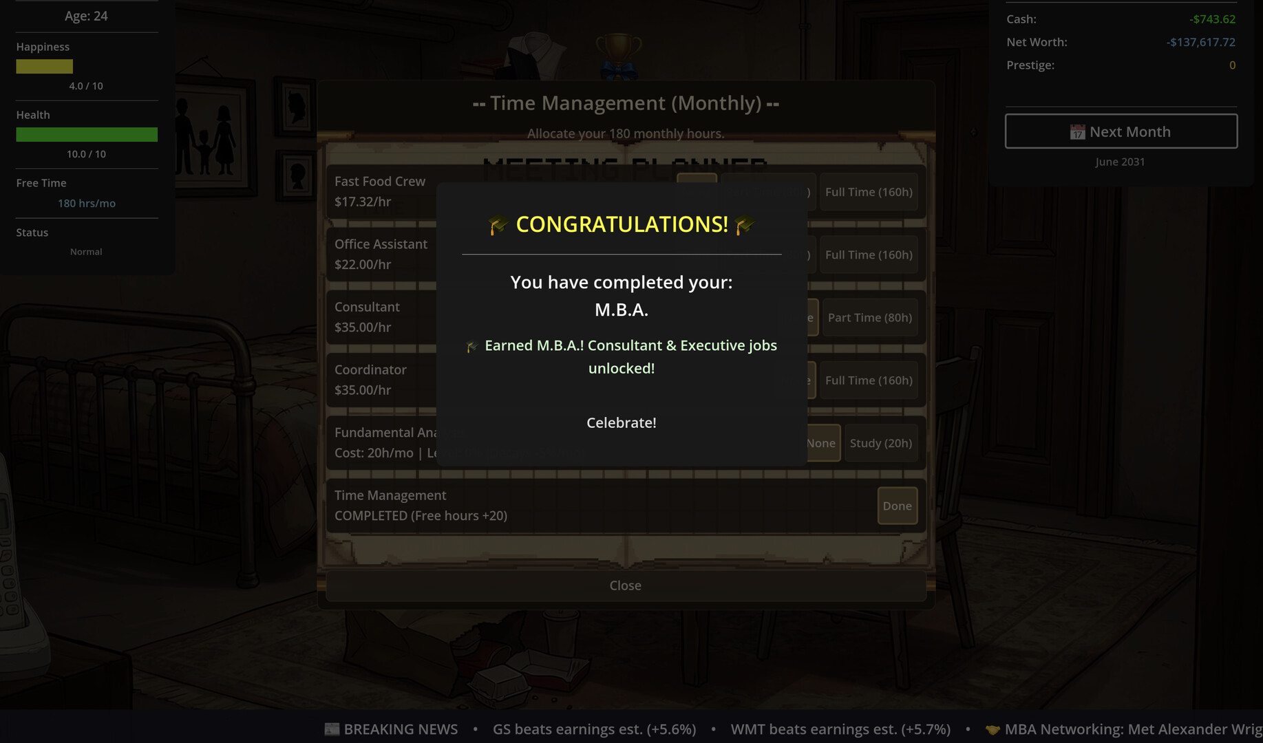 SELF MADE: Investment Life Sim Screenshot 8