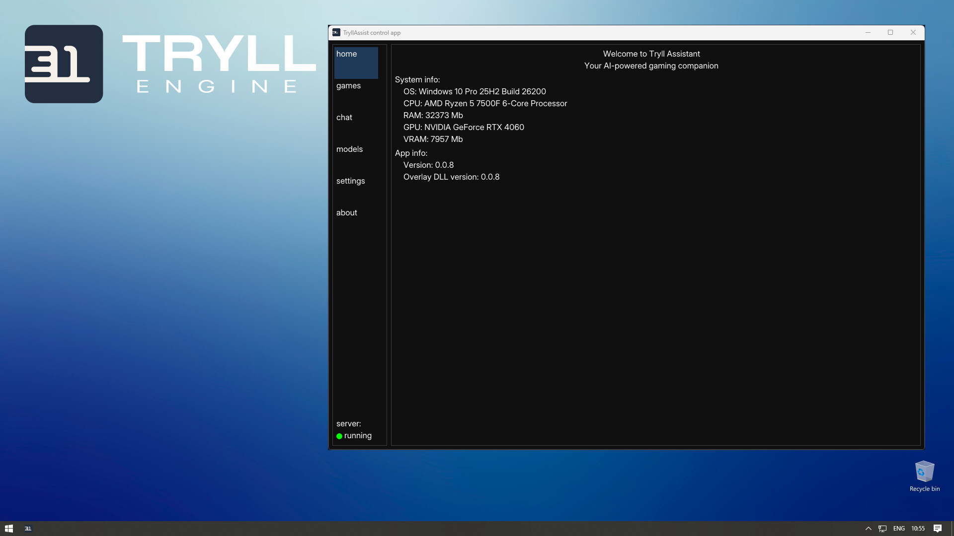 Tryll Assistant Screenshot 1