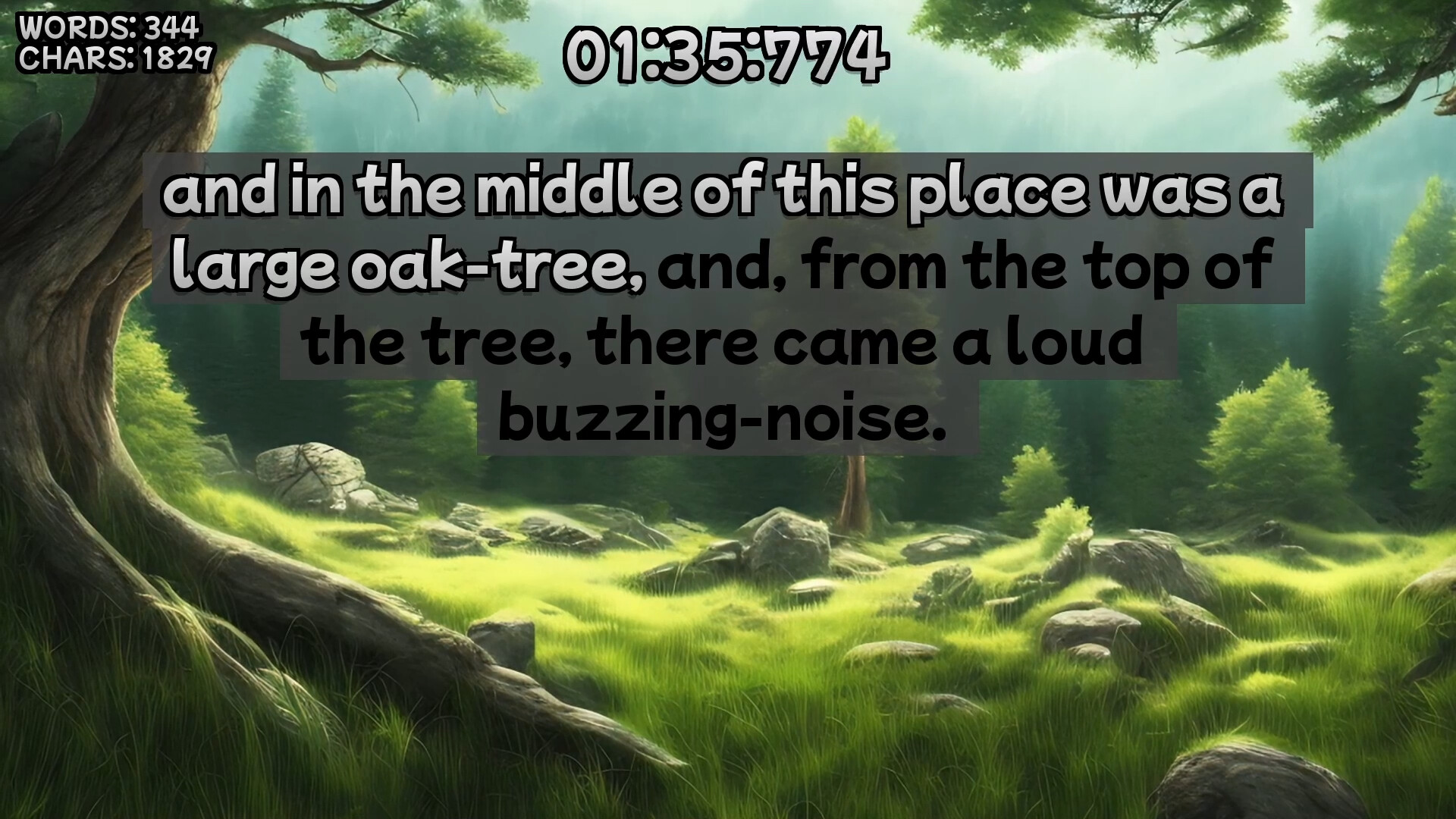 Winnie-the-Pooh's book writing speedrunner Screenshot 0