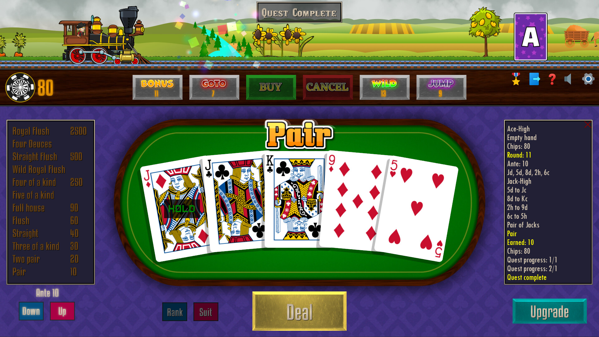 Poker Train Screenshot 1