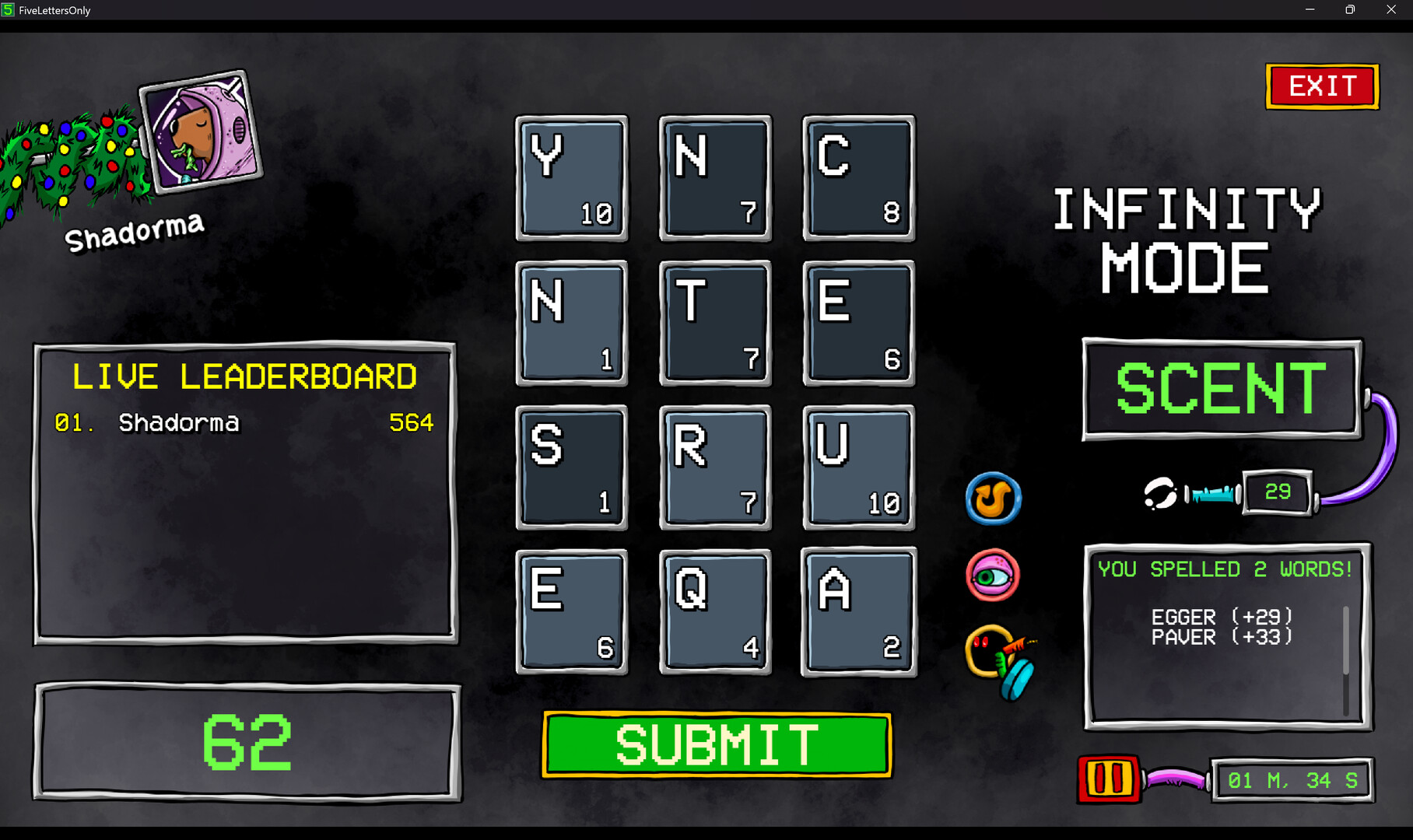 Five Letters Only Screenshot 1