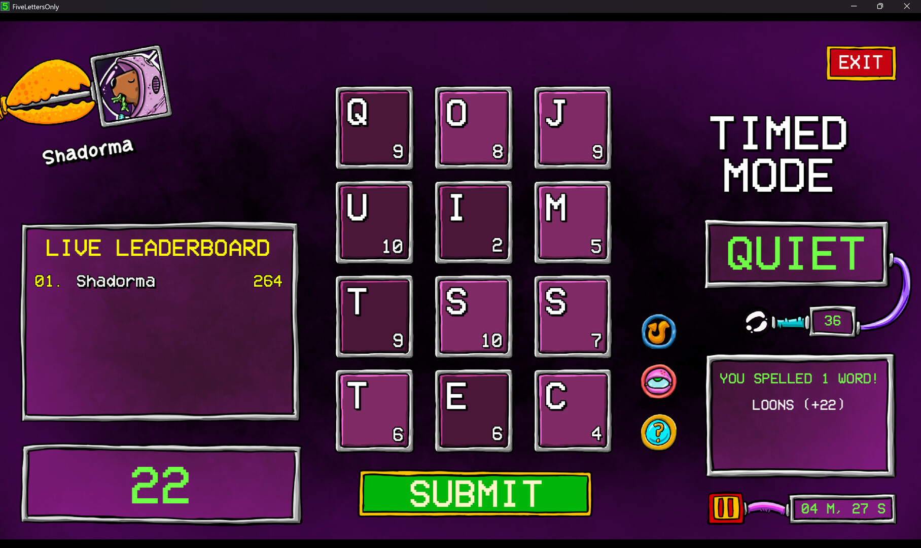 Five Letters Only Screenshot 2