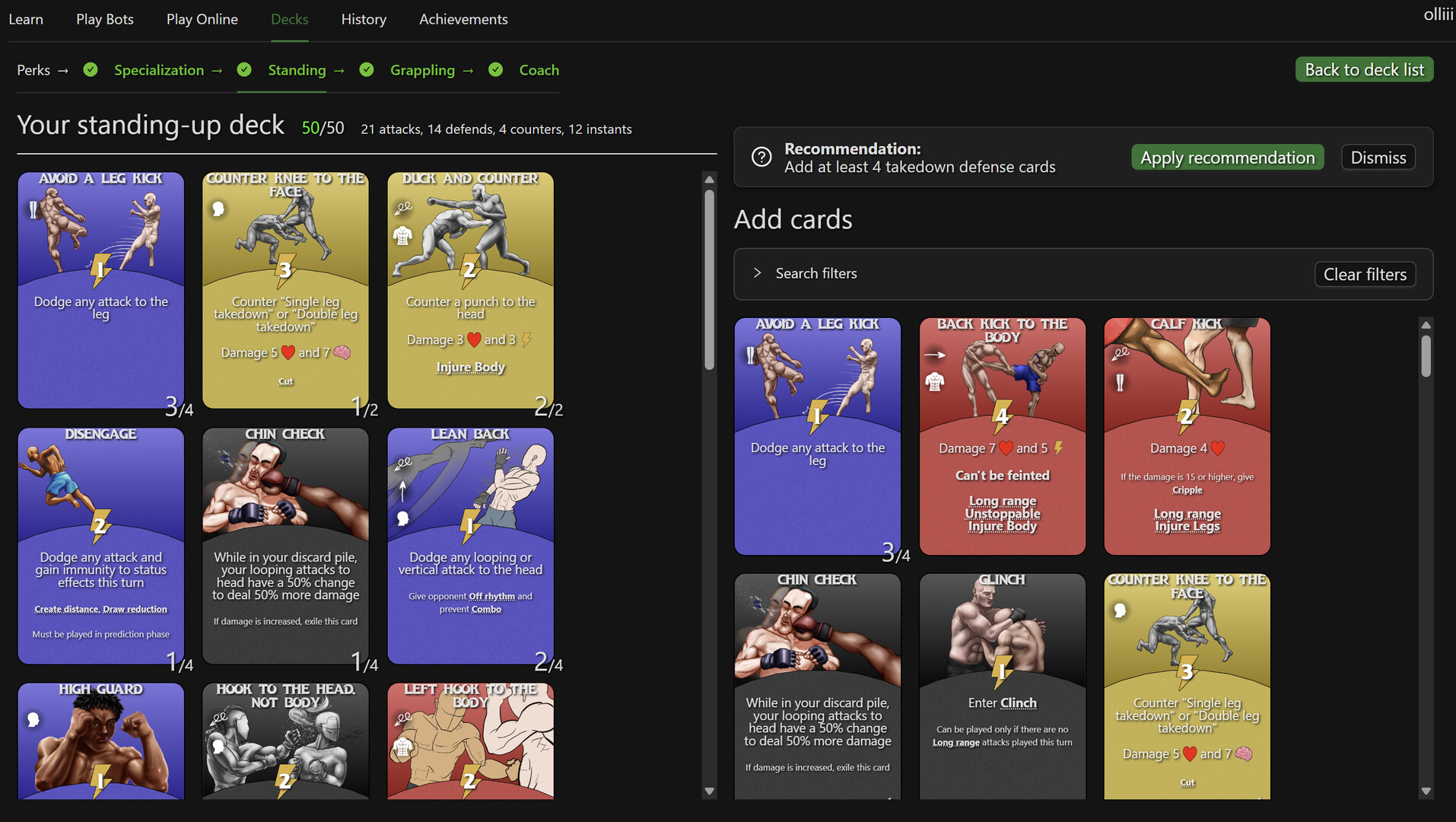 Mixed Martial Cards Screenshot 4