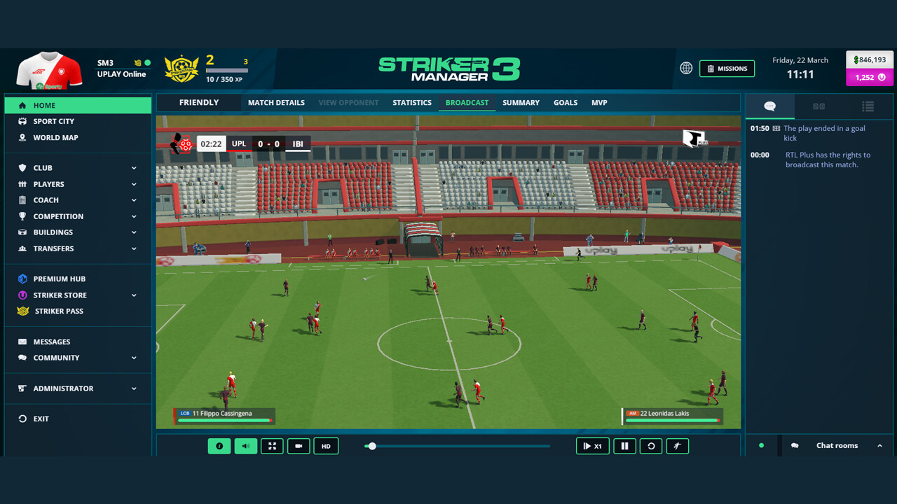 Striker Manager 3 - Online Football Manager Screenshot 2
