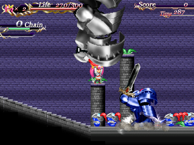 Once upon a time there was a twin-tailed sister princess who was very unfriendly. Screenshot 2